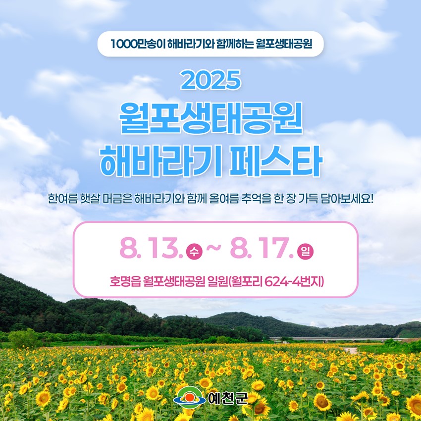 1.2025 월포생태공원 해바라기 페스타💛